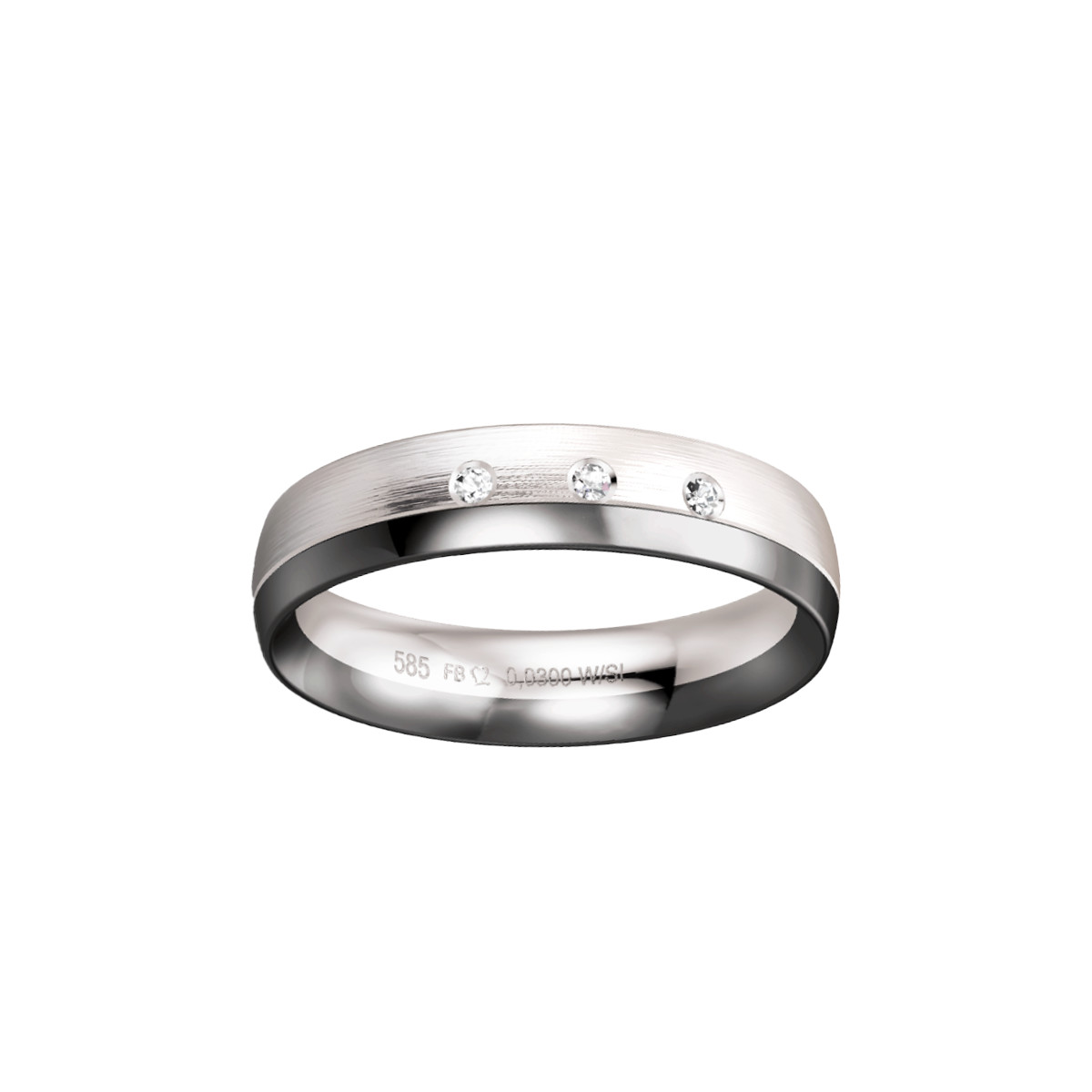 Alliance 2 ors 750 diamants 0.03 ct