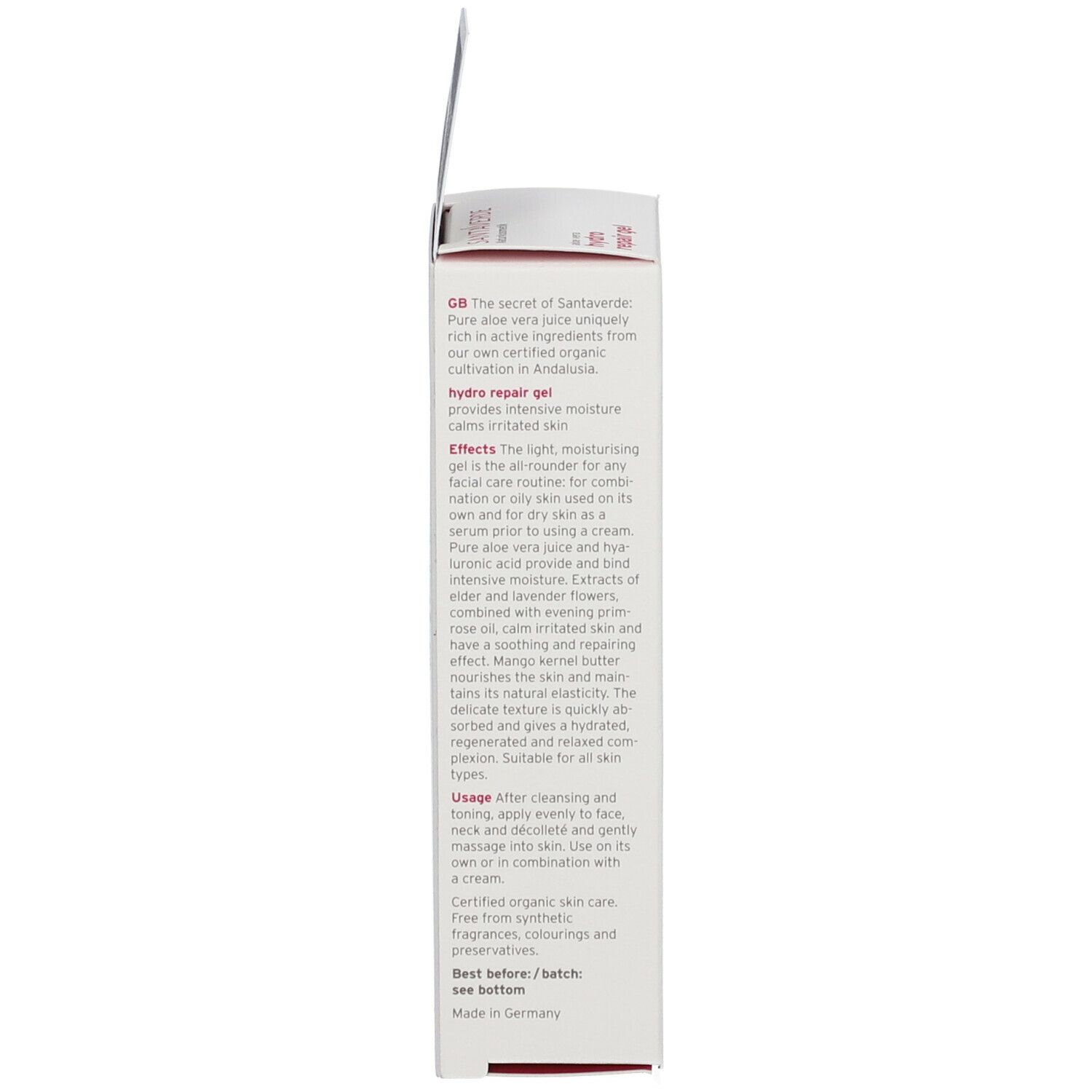 SANTAVERDE Aloe Vera Hydro Repair Gel