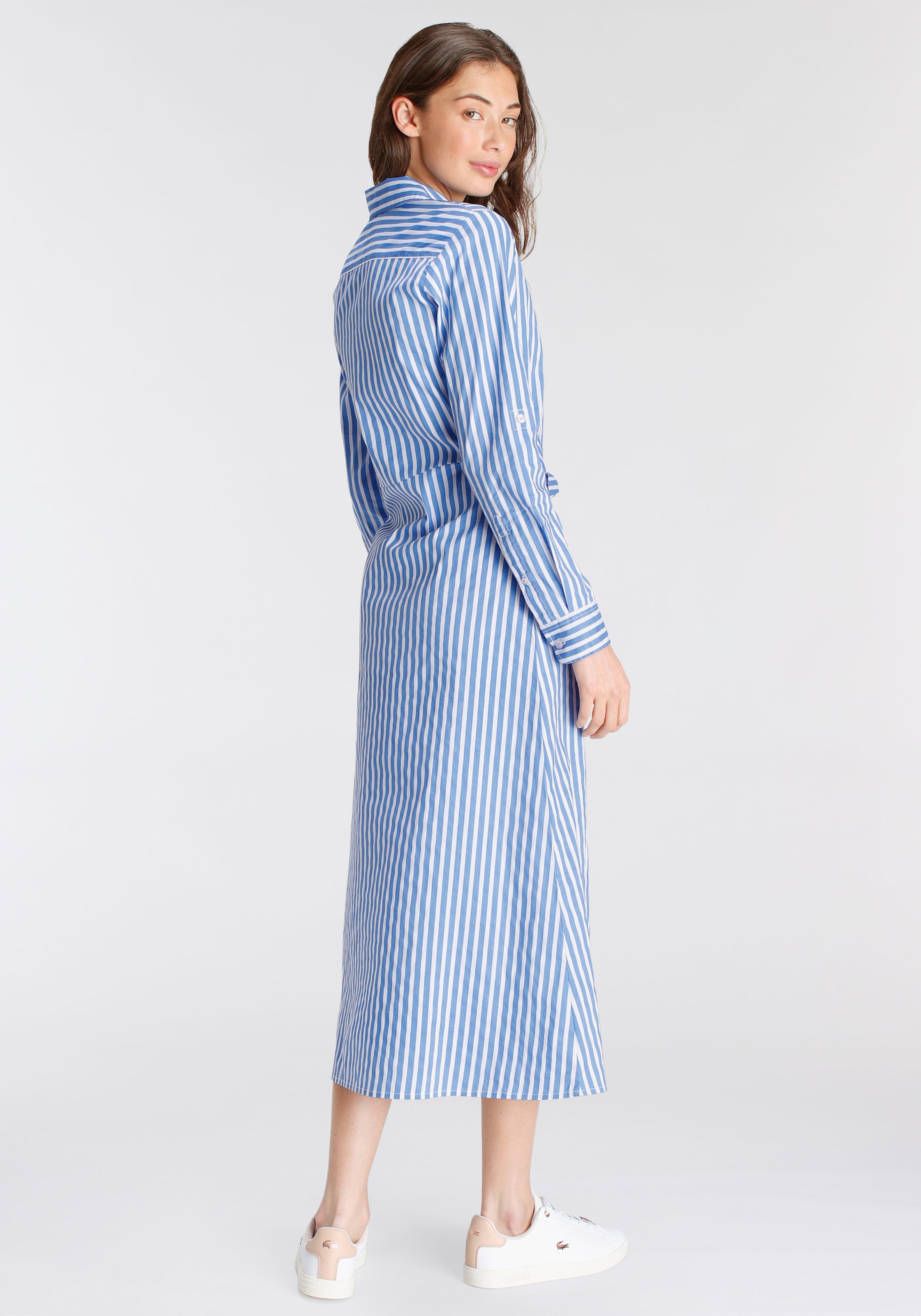 DELMAO Blusenkleid festliche Anlässe,  lang,  klassisch und seriös,  aus Baumwolle