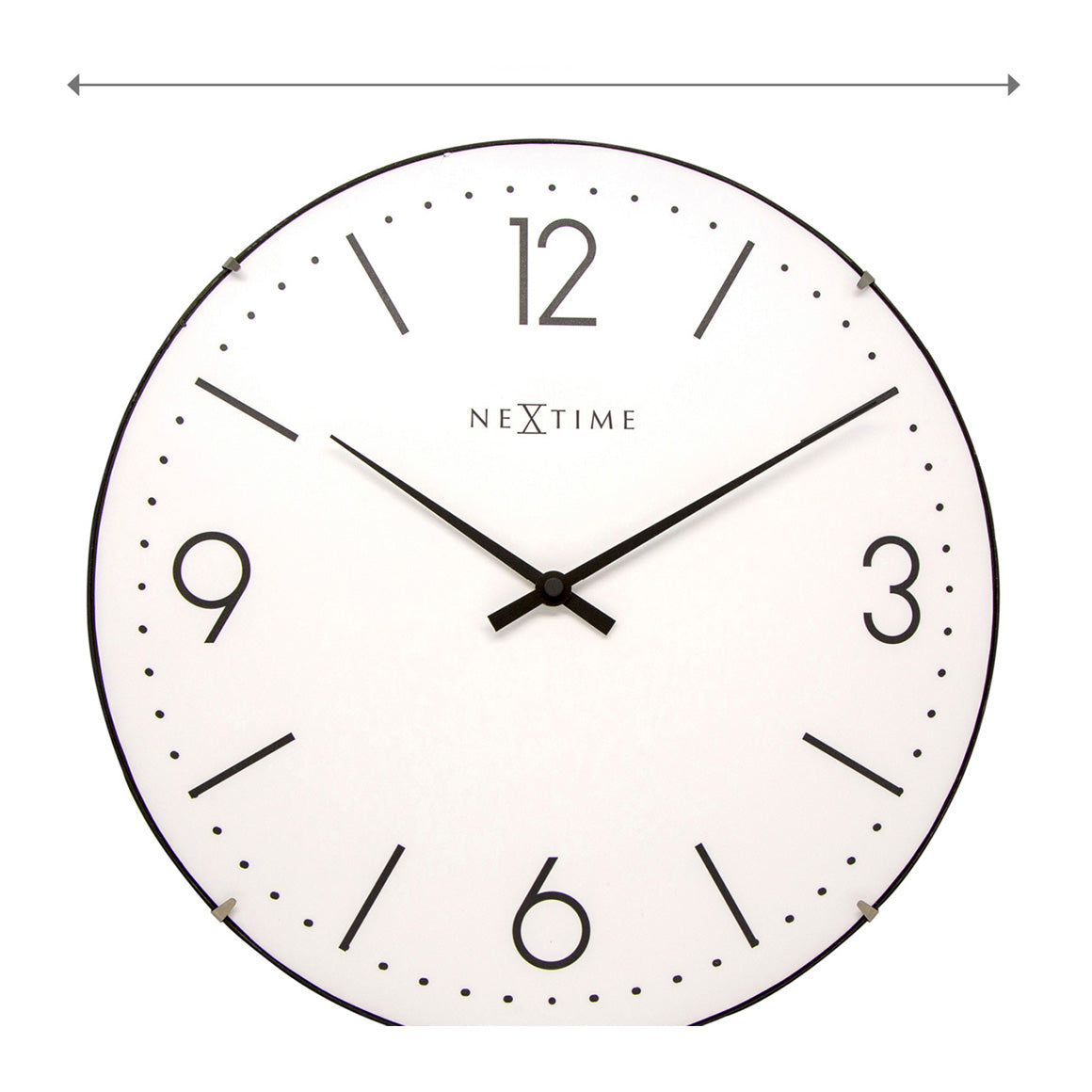 NeXtime Basic Dome Wandklok Ã 35,6 cm