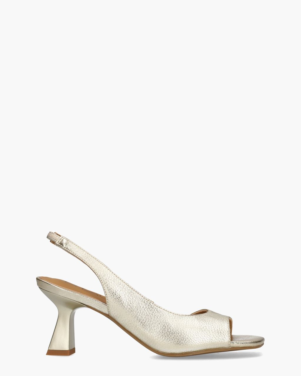 Di Lauro Wiberta Goud dames Slingbacksandalen