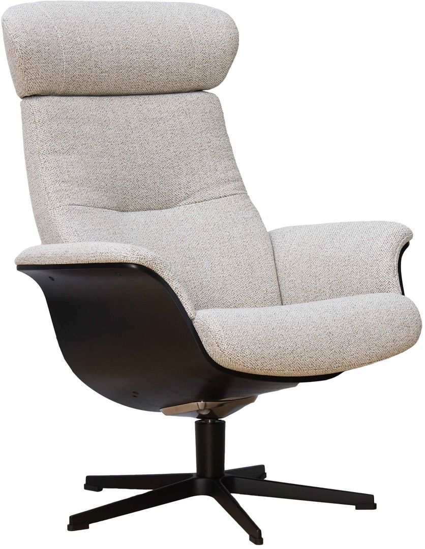 Eijerkamp Collectie   Time-Out Beige Relaxfauteuil + Hocker