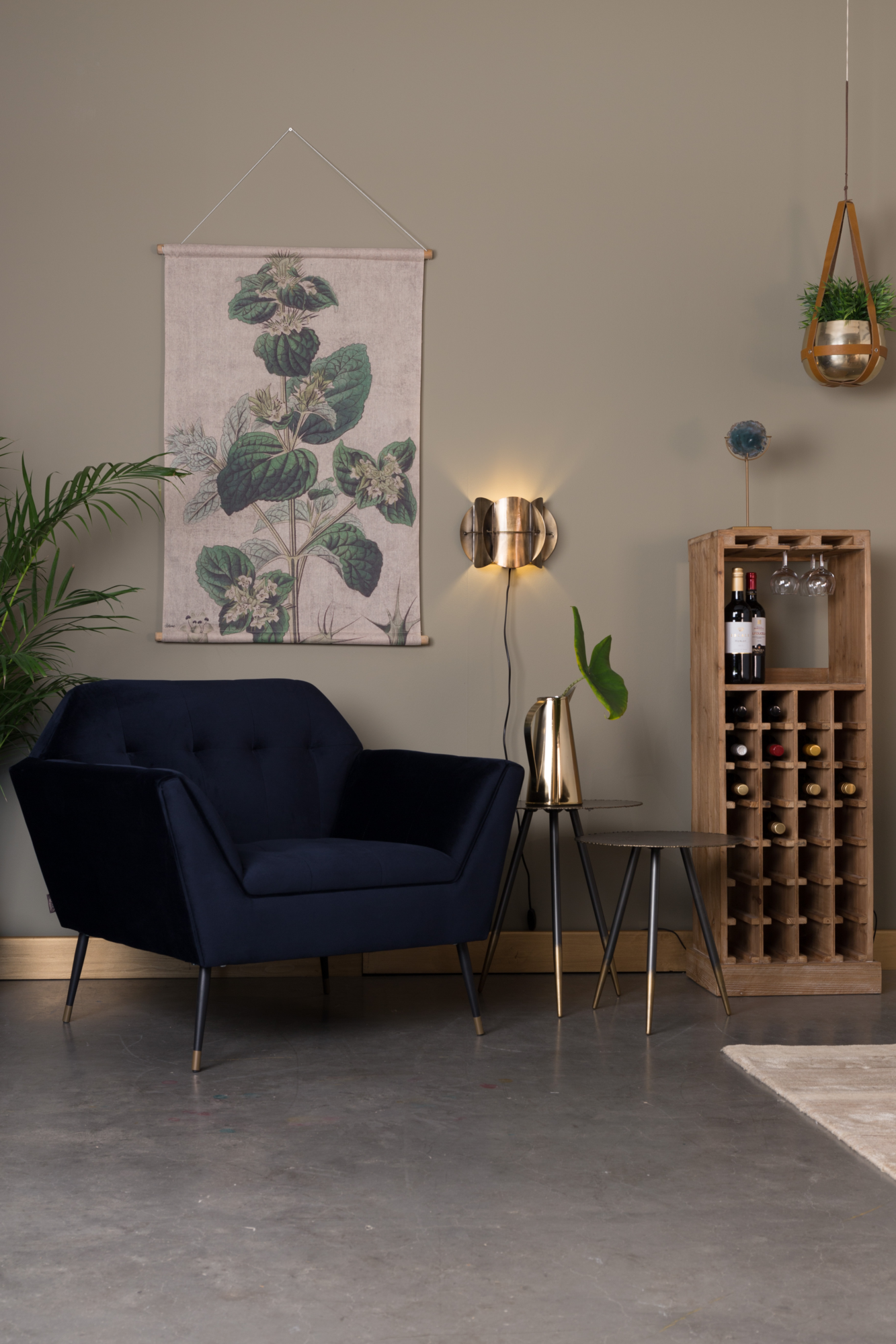 Fauteuil Kate blauw