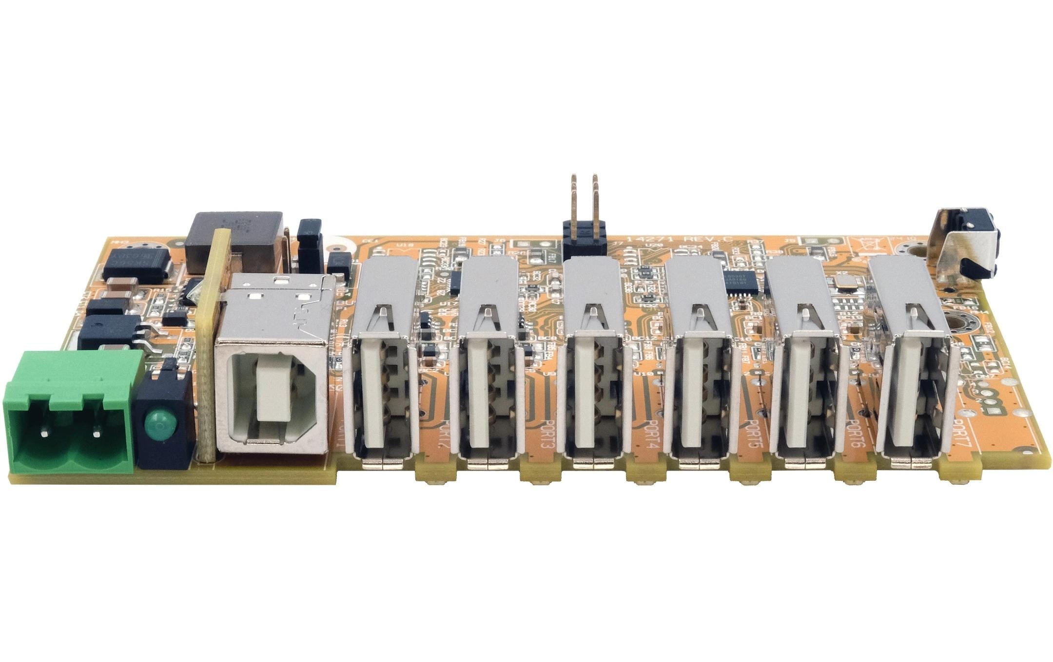 USB-Hub EX-1596HMVS-PL<br>Managed 6-Port USB 2.0 HUB-Platine mit 15KV ESD Überspannungsschutz