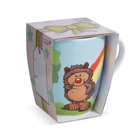 NICI Tasse Igel Hetch Hogan 310 ml, Porzellan