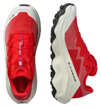Chaussures Trail Salomon S/Lab Ultra Glide Rouge/Blanc Unisexe