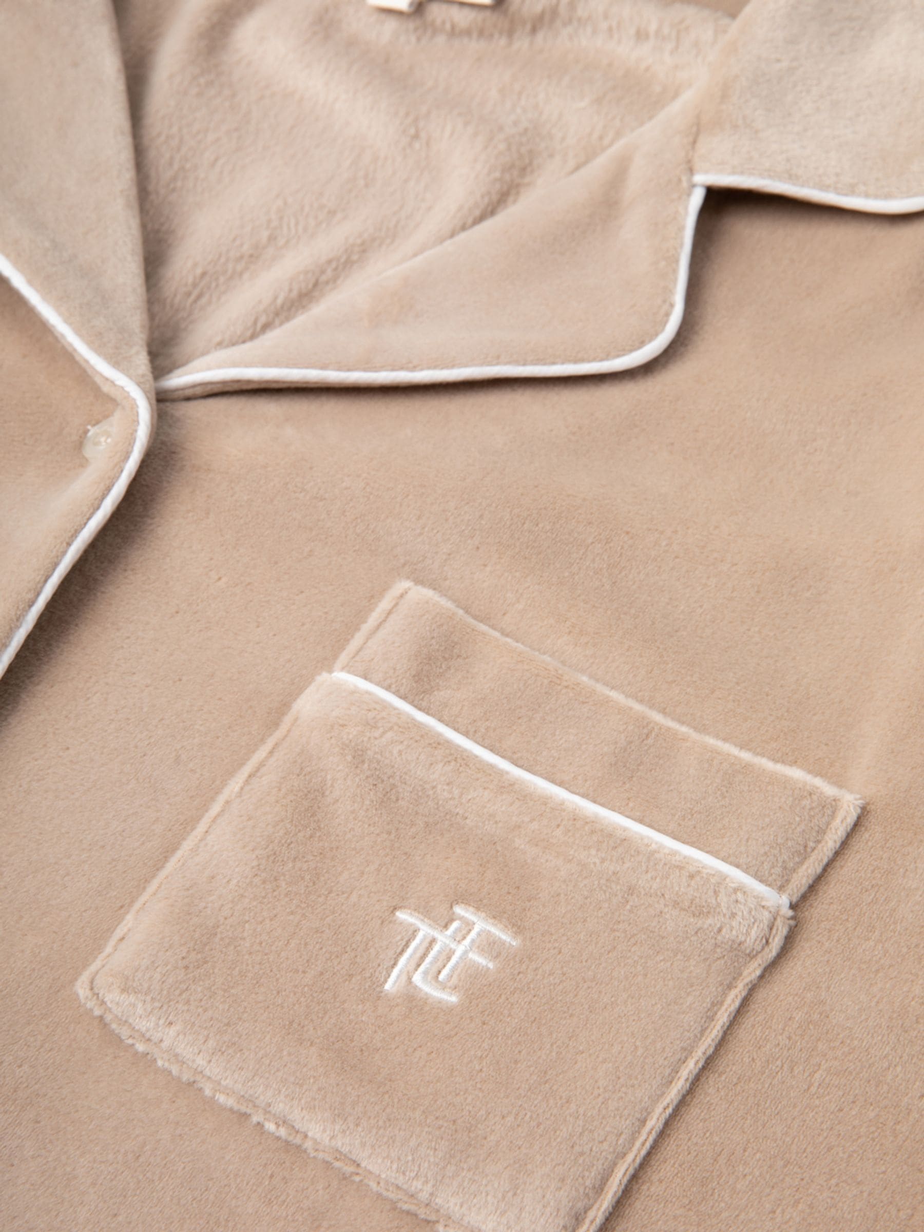 Natuurlijk - The Little Tailor luxe kerstpyjama van zacht aanvoelend velours