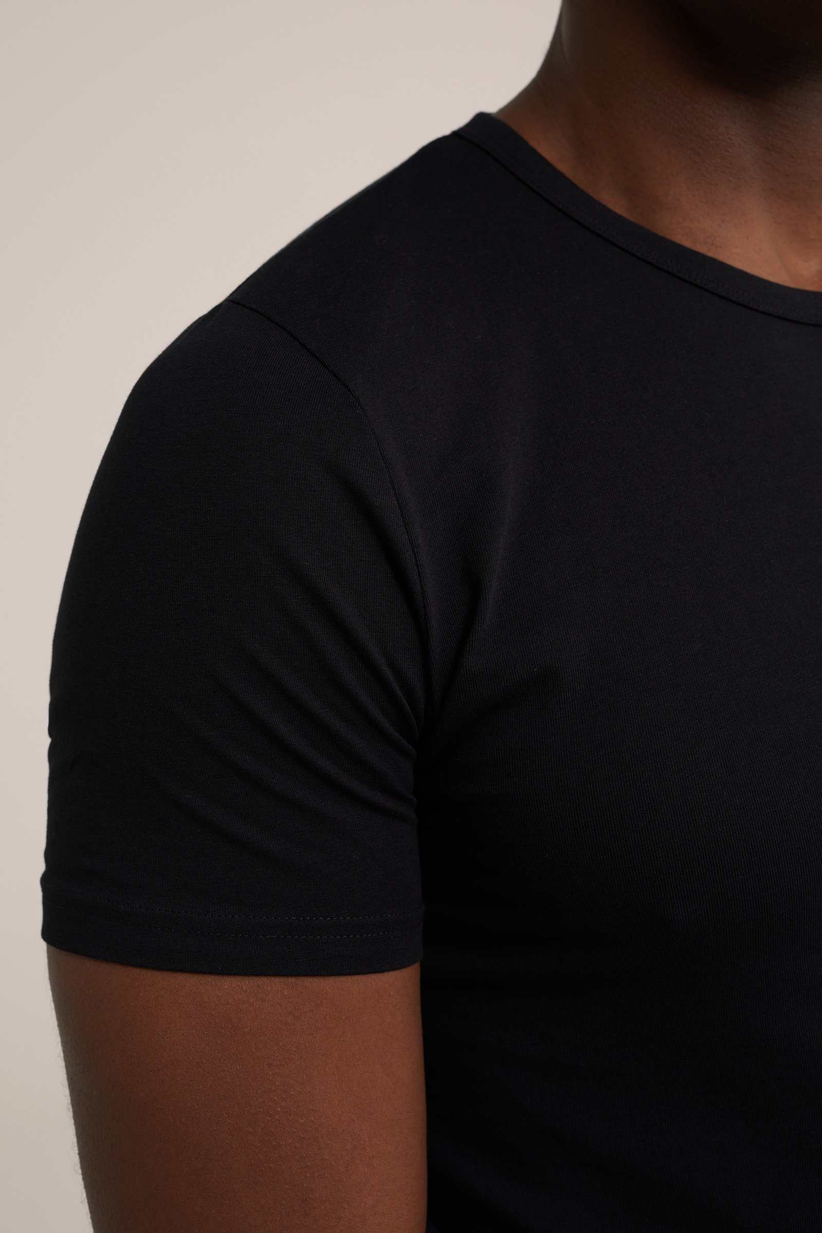 T-shirt, 4-pack WE Fashion Zwart