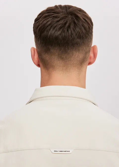 Overhemd met korte mouwen off-white (CREME.L)