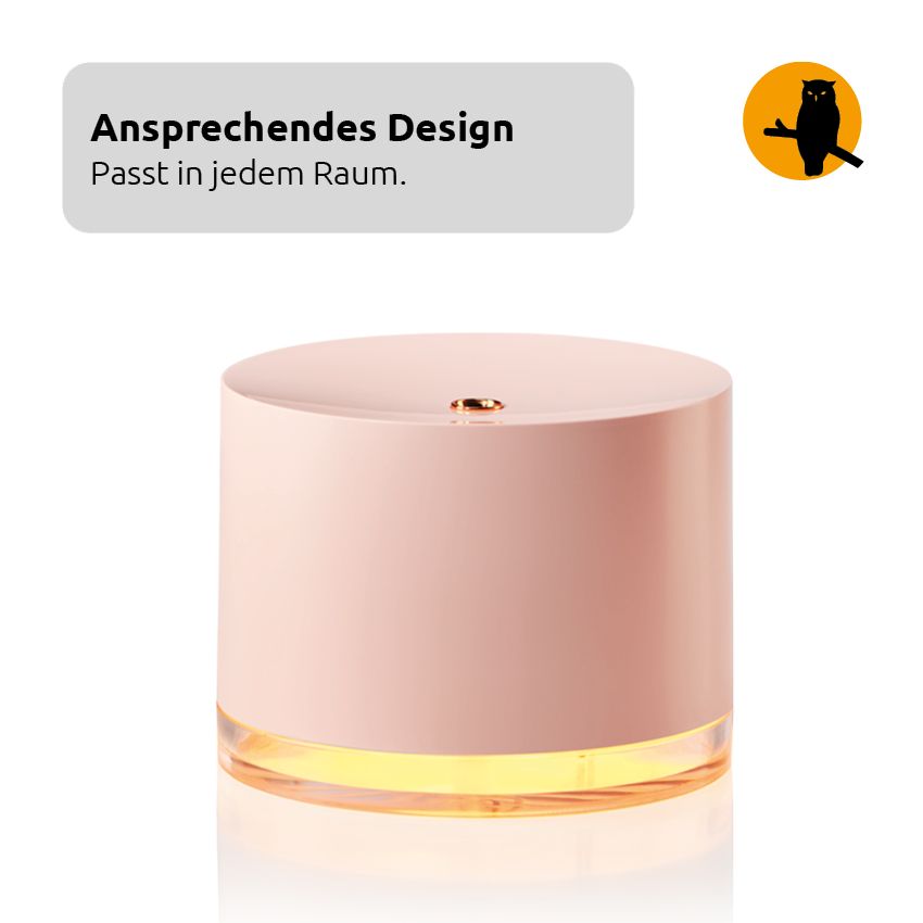 Nachtwaechter Luftbefeuchter Mina pink