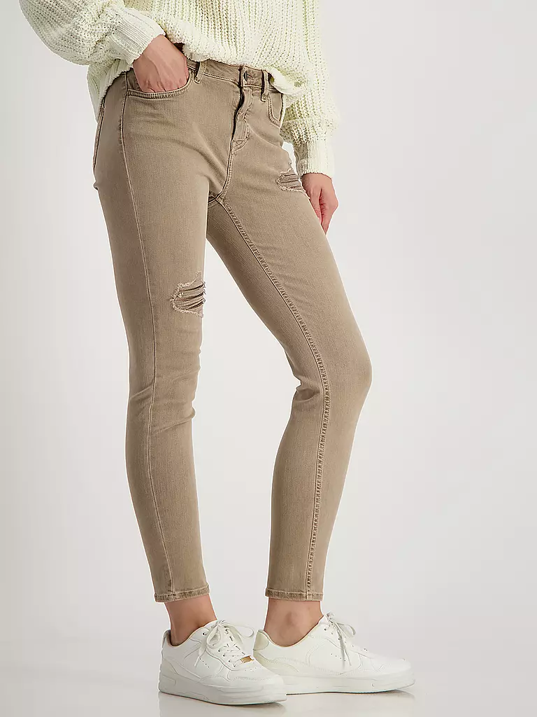 MONARI Jeans Skinny Fit  hellbraun