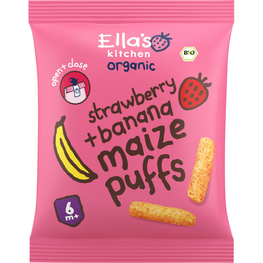 Ella's kitchen 16 stuks Maize Puffs Pakket