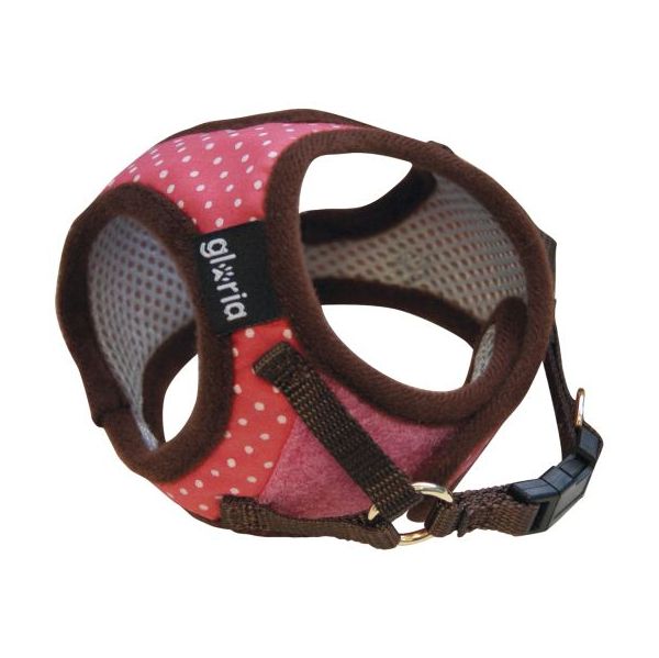 Gloria Pets Peitoral/vestido Dots Rosa e Gatos M
