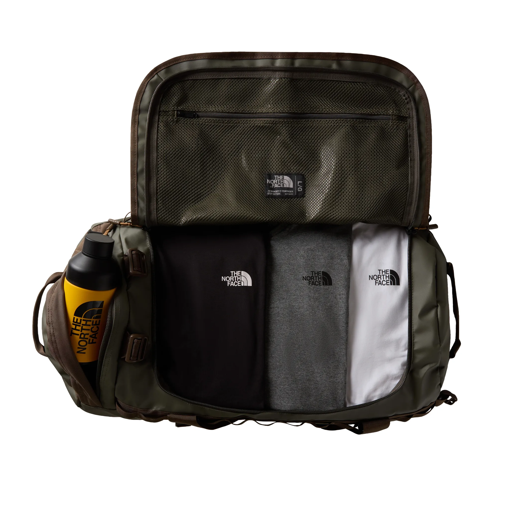 The North Face Base Camp Duffel - L New Taupe Green-smokey