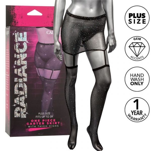Calexotics Radiance Saia Garter Coxas Plus Size