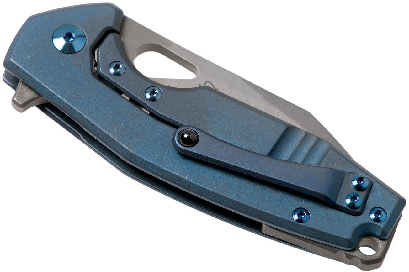 Fox Yaru FX-527TI Stonewashed Blue Titanium zakmes, Jesper Voxnaes design