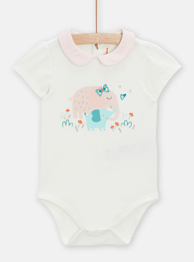 Body à animation éléphant pour bébé fille