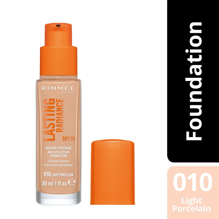 Rimmel London Lasting Radiance Foundation #010 Light Porcelain 30ml