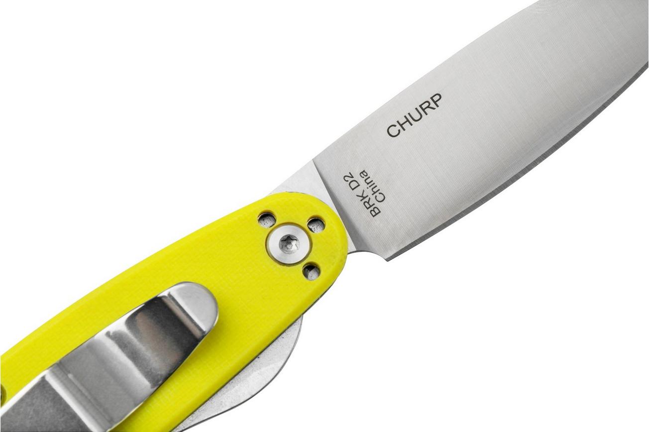 ESEE Churp EE-CH-05 D2, Yellow Micarta zakmes