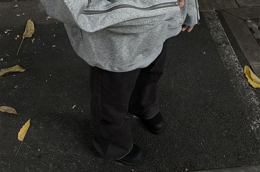 Savenne - Sweatshirt met ronde hals en rits