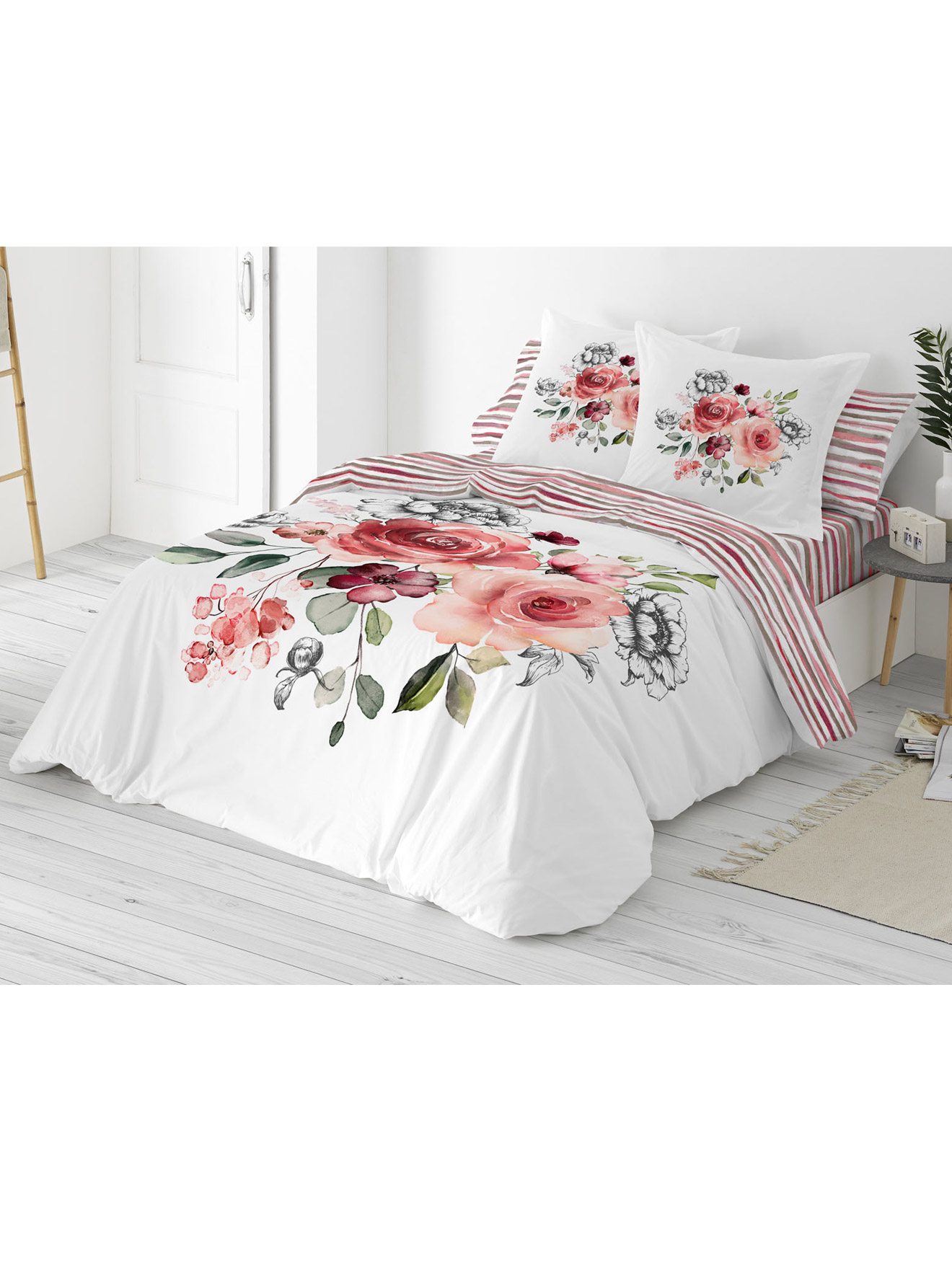 Drap-housse Rayures pur coton