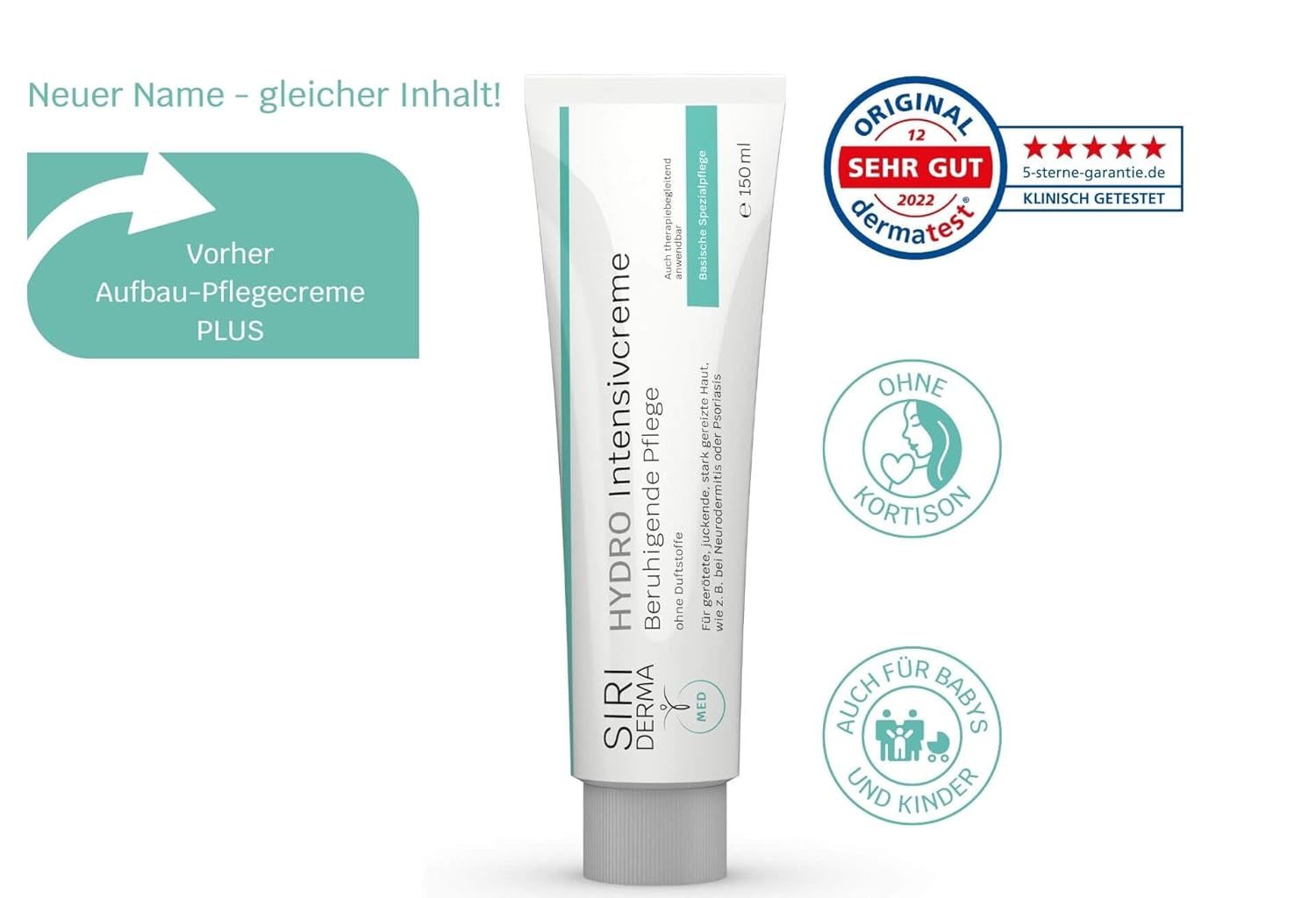 Siriderma HYDRO Intensivcreme ohne Duft