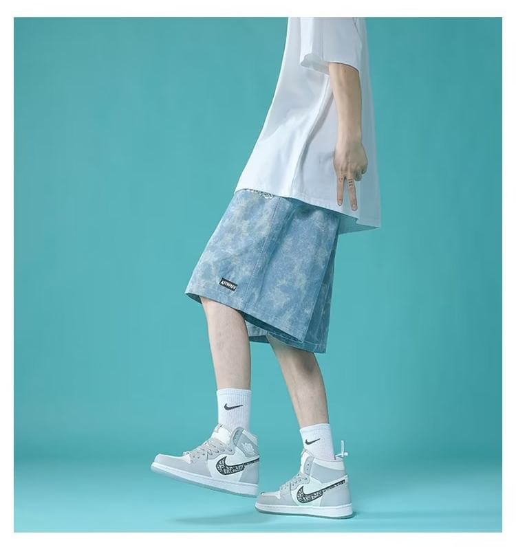 farrahces - Shorts met trekkoord en letters
