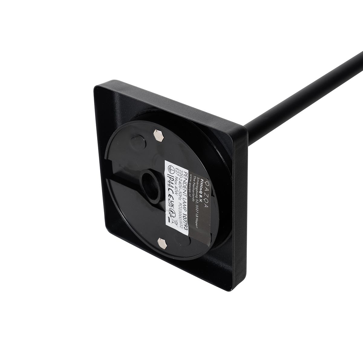 Industriële buiten hanglamp zwart IP44 - Charlois