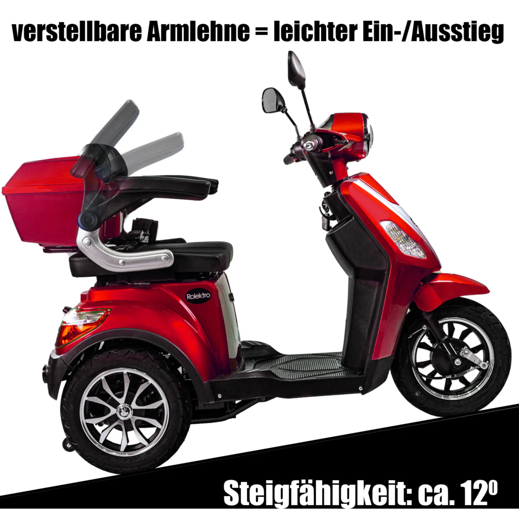 Rolektro E-Trike 25, V.3, Rot