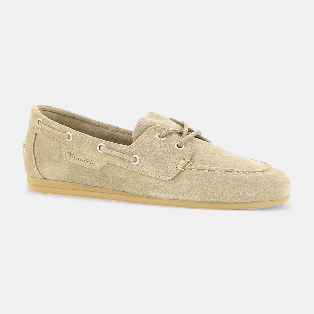 Mocassins Femme en cuir taupe