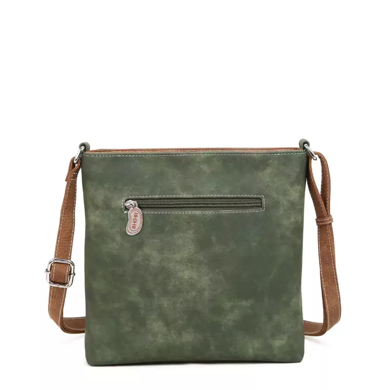 Hi-di-Hi Appetizer Crossbody Bag Dark Green/ Cognac