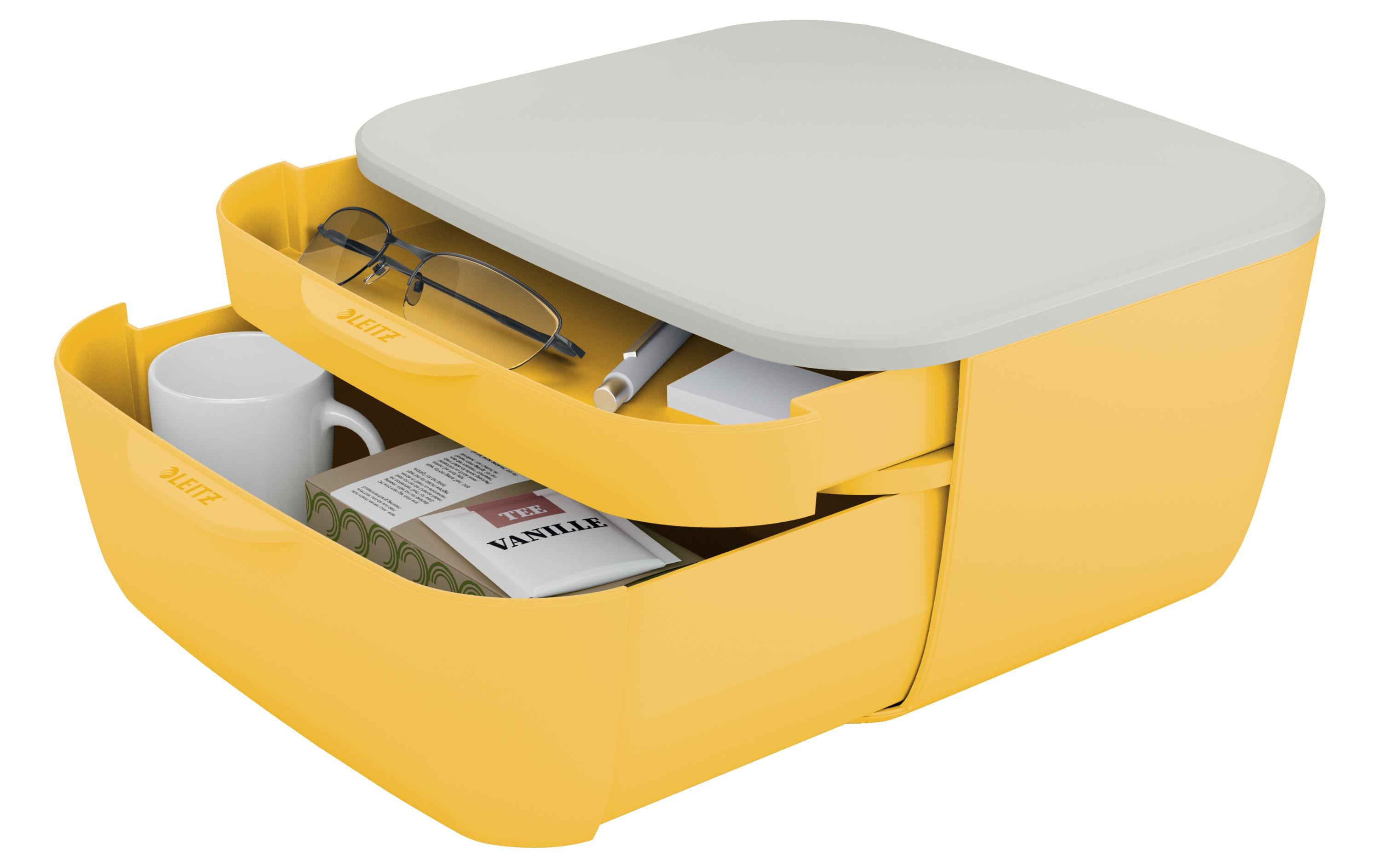 Schubladenbox Cosy GelbAufbewahrungsbox mit 2 Schubladen
