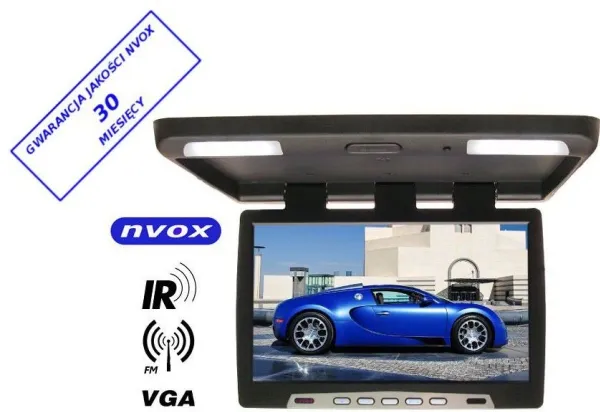 Nvox LED 22' loftmonteret skærm med IR FM VGA 12V - RF2289IR - RF2289IR