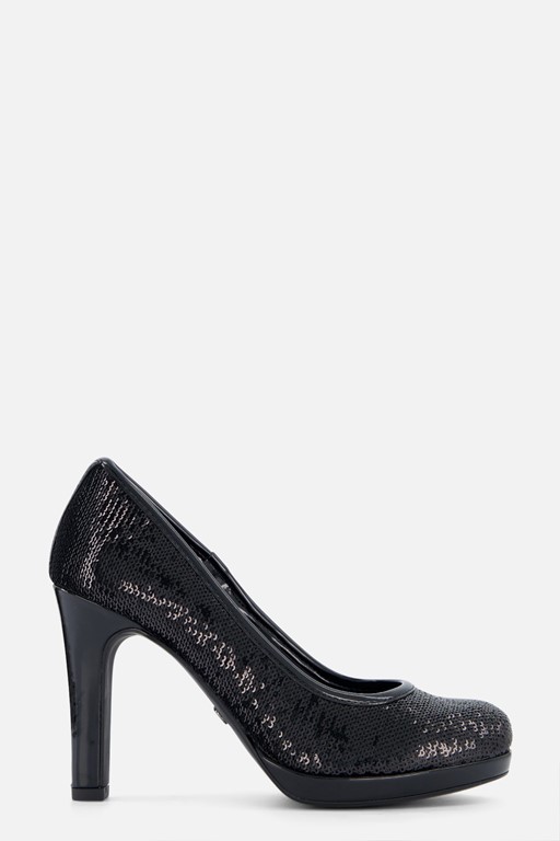 Tamaris Pumps zwart Textiel