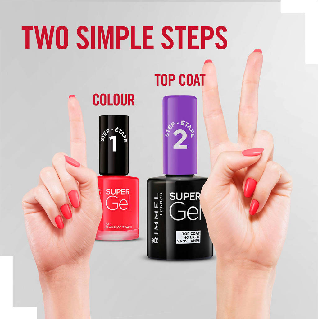 Prima nagellak.SuperGel gel nagellak top coat - 00 Transparant