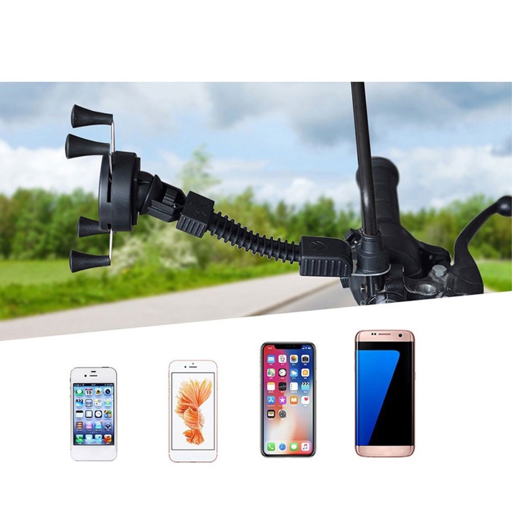 Universal Motorrad Bike Rückspiegel Halterung Handy / Smartphone (7
