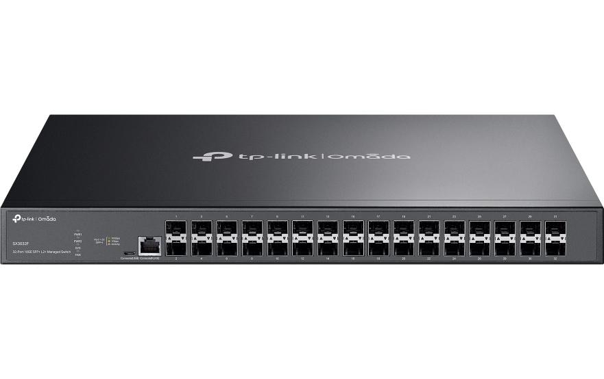 Omada L2+ Switch 32 x 10G Ports SX3032F 32 Port<br>Omada 32-Port 10GE SFP+ L2+ Managed Switch