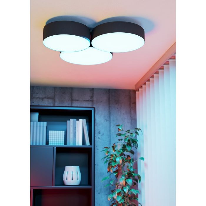 EGLO - Barbano-Z loftlampe sort 60,5x56x5 - RGB + TW - Zigbee, Bluetooth