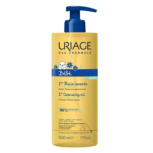 Uriage Baby Óleo de Limpeza Facial e Corporal 500ml