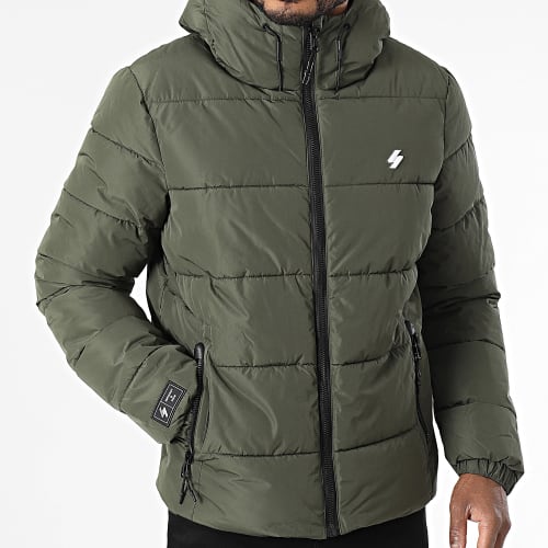 Doudoune Capuche Sports Puffer M5011827A Vert Kaki