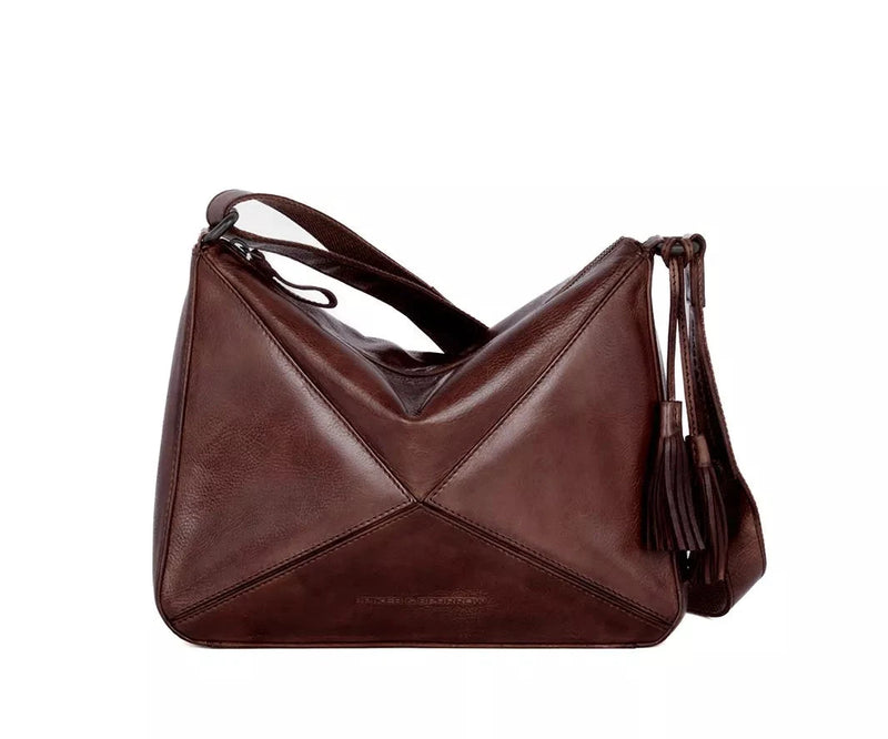 Spikes & Sparrow Apache Lila Crossbodybag Dark Brown