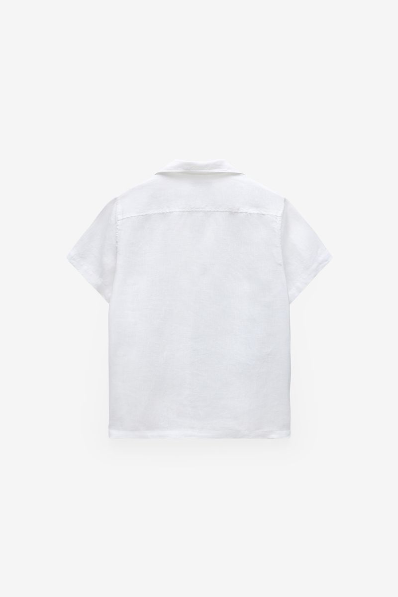 CAMISA 100% LINHO MANGA CURTA