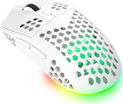 Trust GXT929W Helox - Draadloze Gaming Muis - Wit - RGB Verlichting - 4800 DPI