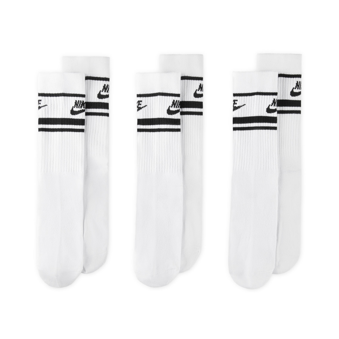 Nike Everyday Essential Sportsokken 3-Pack Wit Zwart