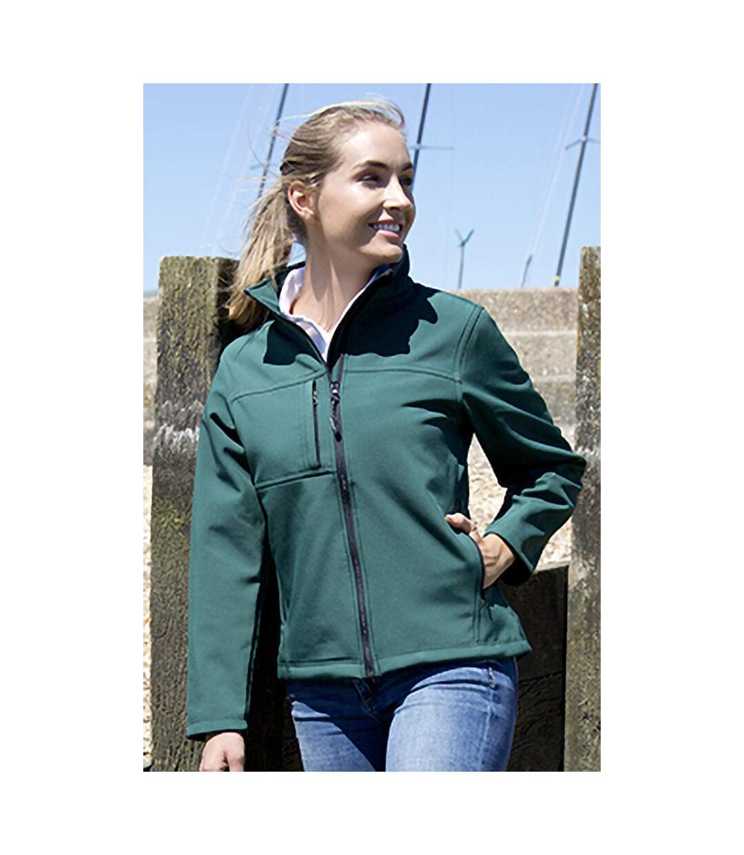 Result - Veste softshell imperméable et respirante - Femme (Vert bouteille) - UTBC2045