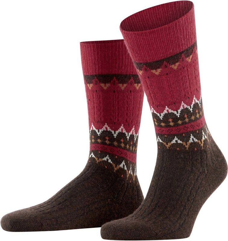 FALKE - Norseman - Sokken - Rood - Wol - 1 Paar