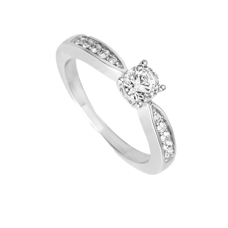 Bague Femme - Oxyde de zirconium - Or 18 Carats