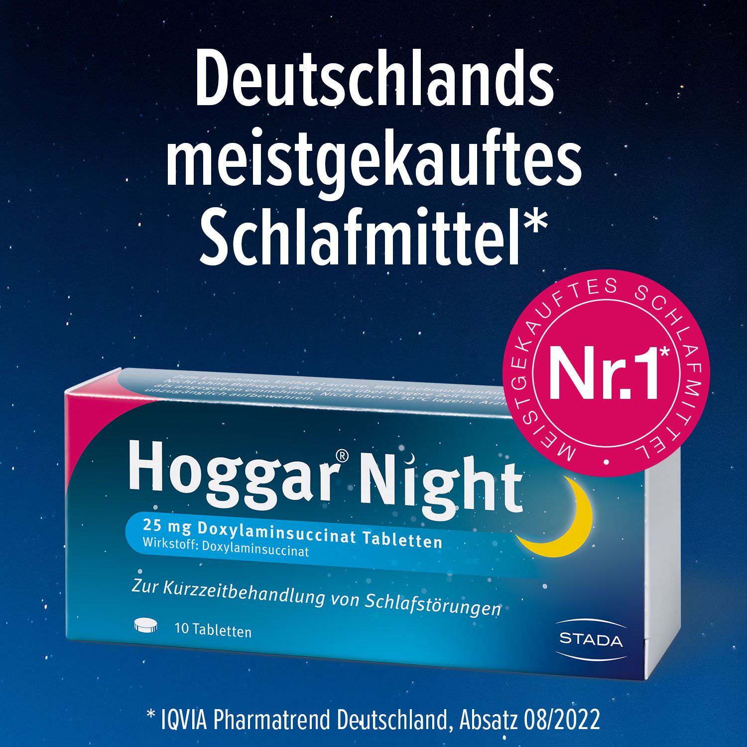 Hoggar® Night mit 25 mg Doxylaminsuccinat - Gut verträglich