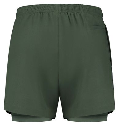 Short 2-en-1 Rogelli Essential Vert Homme