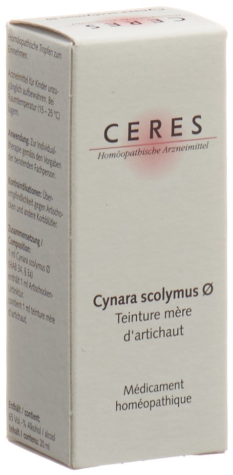 CERES Cynara scolymus<br>20 ml, Flasche, Urtinktur
